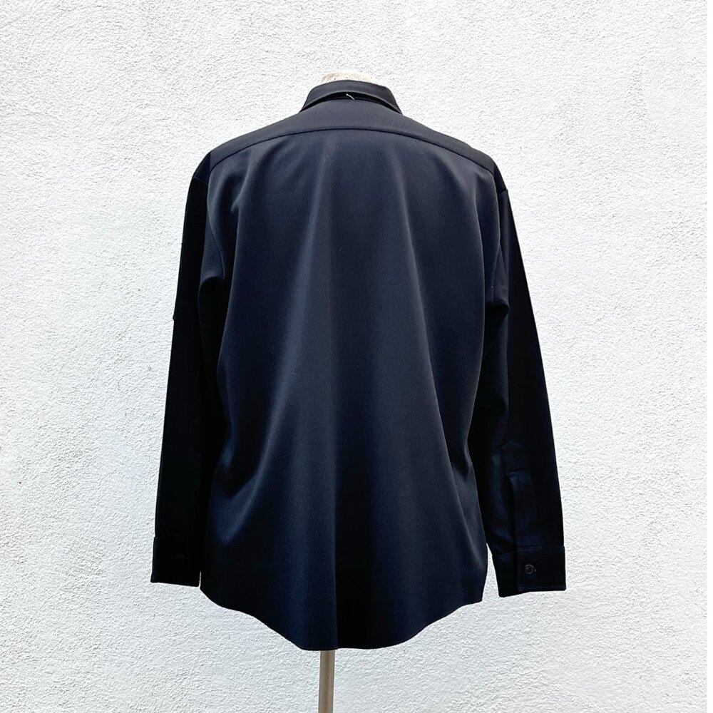Vintage 70s Men's U.S. Navy Officers Utility Shirt Photographer's Mate X Large - Picture 7 of 8